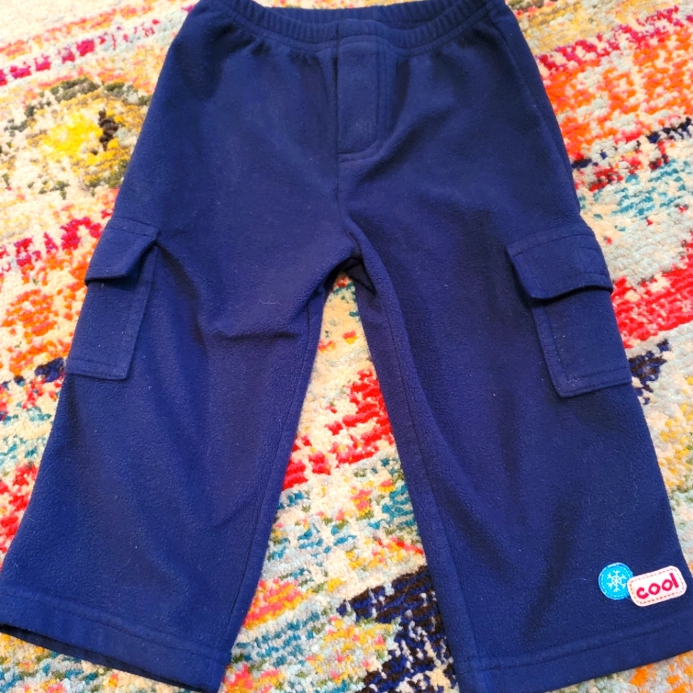 Fleece cargo toddler boy pants